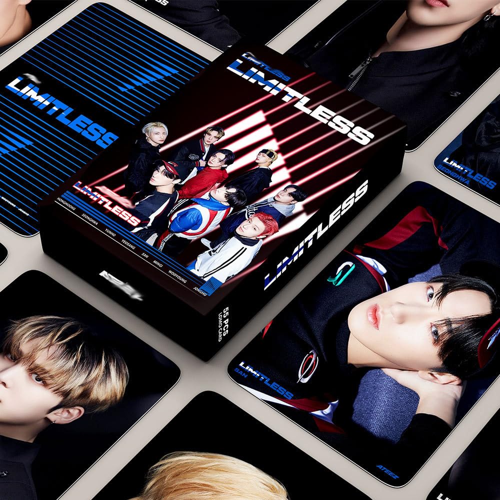 Géneric 55pcs -ATEEZ- Photo Cards 2023 2ND New ALBUM LIMITLESS